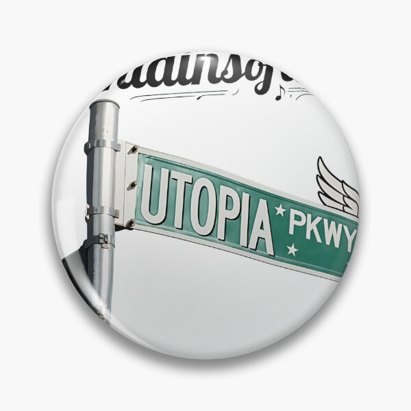 Item preview, Utopia Pkwy Street Sign Retro Music  designed and sold by Echomyriad.
