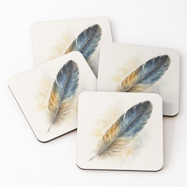 Item preview, Feather Watercolour Print designed and sold by Designsbyheleneshop.