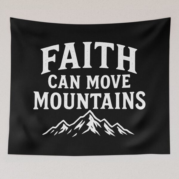 Item preview, Matthew 17:20 Faith Can Move Mountains designed and sold by plushism.