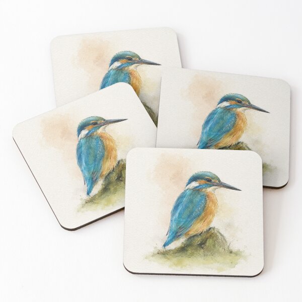 Item preview, Kingfisher Watercolour Print designed and sold by Designsbyheleneshop.