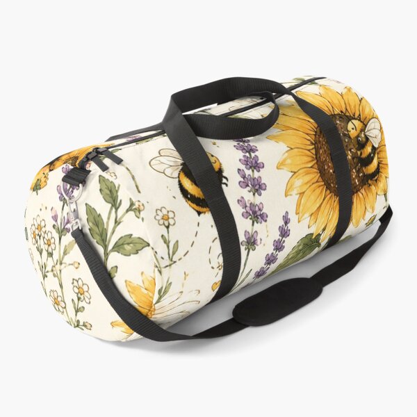 Item preview, Cute Bumble Bee & Wildflower Pattern | Sunflower Daisy Cottagecore Seamless Design designed and sold by RJACreative.