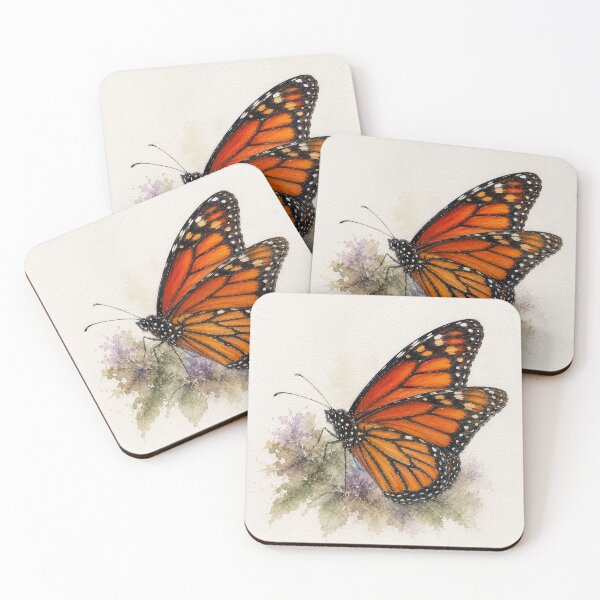 Item preview, Monarch Butterfly Watercolour Print designed and sold by Designsbyheleneshop.