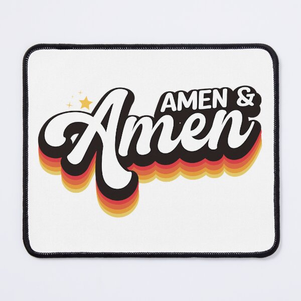 Item preview, Amen and Amen – Daily Christian Encouragement Quote designed and sold by Verse & Vibes.