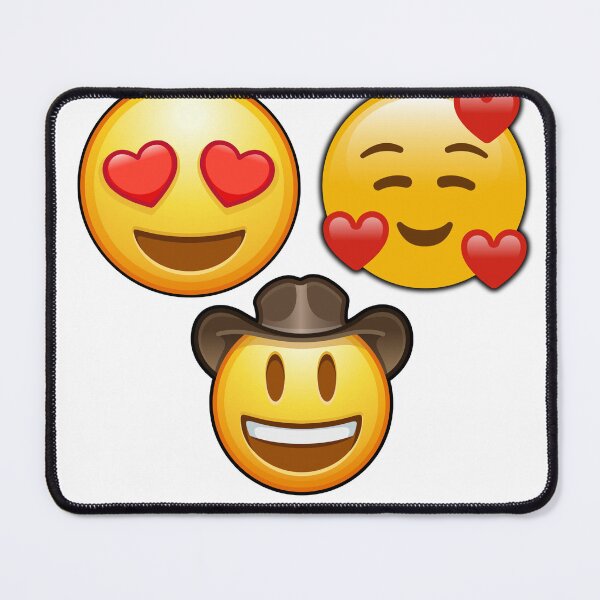 Item preview, Love and Cowboy Emoji Mashup Trio designed and sold by simranart111.