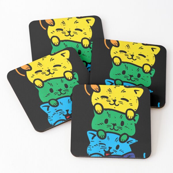 Item preview, Rainbow Cat Stack Cute Animal Design designed and sold by SaryaSmyth19.