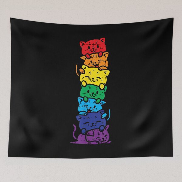 Item preview, Rainbow Cat Stack Cute Animal Design designed and sold by SaryaSmyth19.