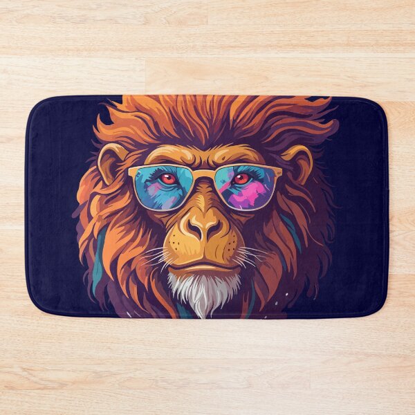 Item preview, Cool Monkey with Sunglasses - Vibrant Neon Street Art Style designed and sold by artscripts.