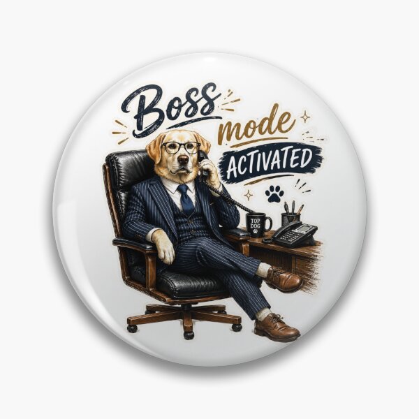 Item preview, Labrador Boss Sticker Funny Office Dog Gift designed and sold by Gentlestate.