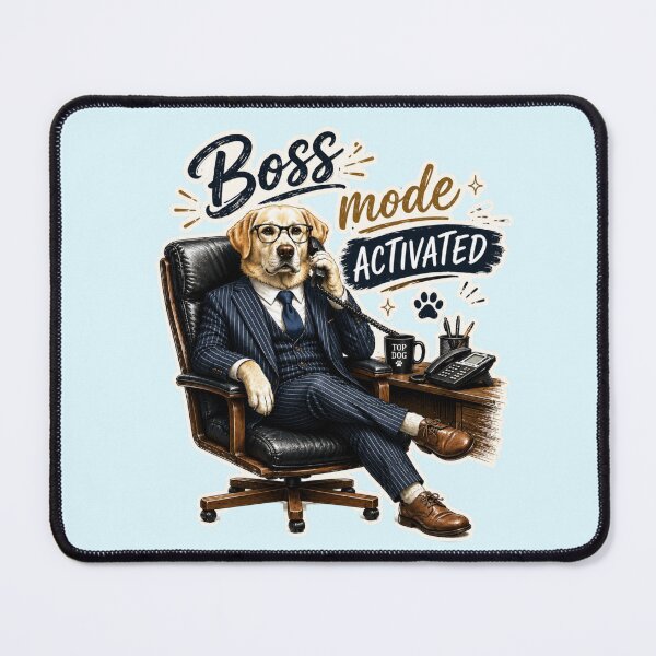 Item preview, Labrador Boss Sticker Funny Office Dog Gift designed and sold by Gentlestate.