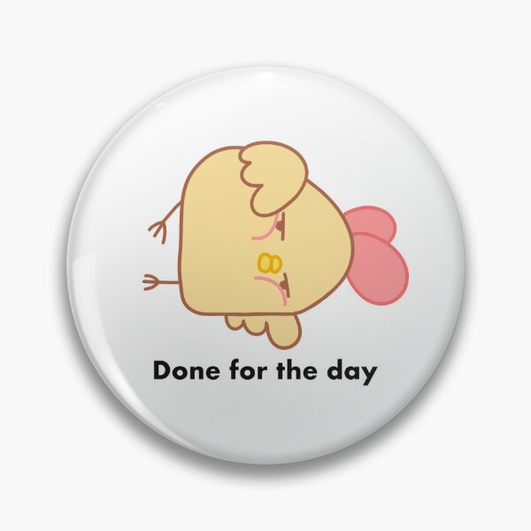 Item preview, Done for the Day Chicken Sticker, Tired designed and sold by kokoriiland.