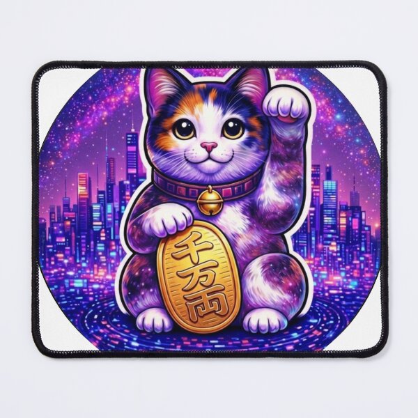 Item preview, #1 Calico Cyber Maneki Neko | Fortune System designed and sold by FUJIYAMA-JAPAN-WORKS.
