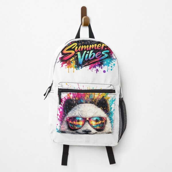 Item preview, Summer Vibes Panda – Cool Sunglasses Color Splash T-Shirt Design designed and sold by GooniSL.