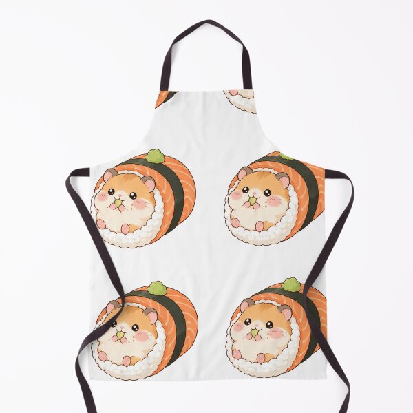 Item preview, Cute Hamster Sushi Roll Art designed and sold by StickersHul.