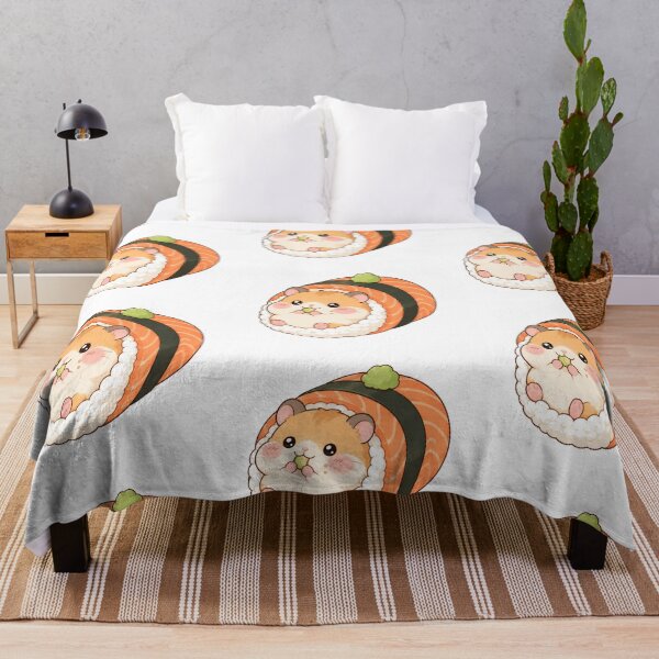 Item preview, Cute Hamster Sushi Roll Art designed and sold by StickersHul.