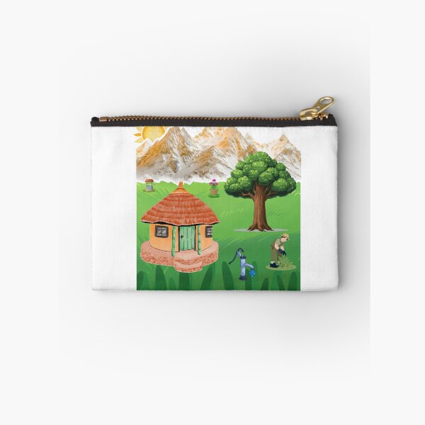 Item preview, Scenic Mountain Village & Gardening Life Art designed and sold by simranart111.