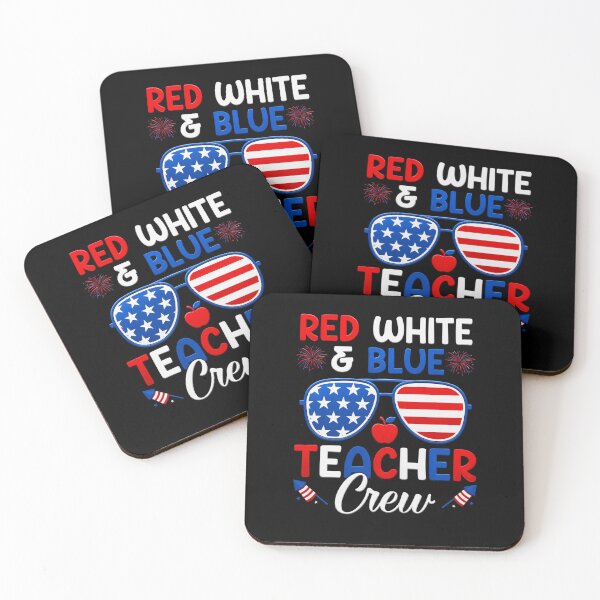 Item preview, Red White And Blue Teacher Crew 4th Of July designed and sold by PinkiesArts.