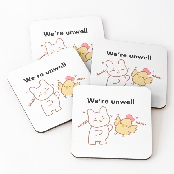 Item preview, Two friends laughing - "We're unwell" designed and sold by kokoriiland.