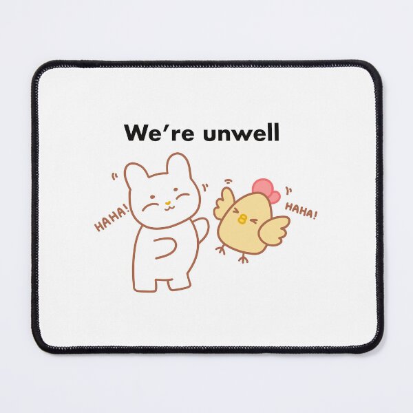 Item preview, Two friends laughing - "We're unwell" designed and sold by kokoriiland.