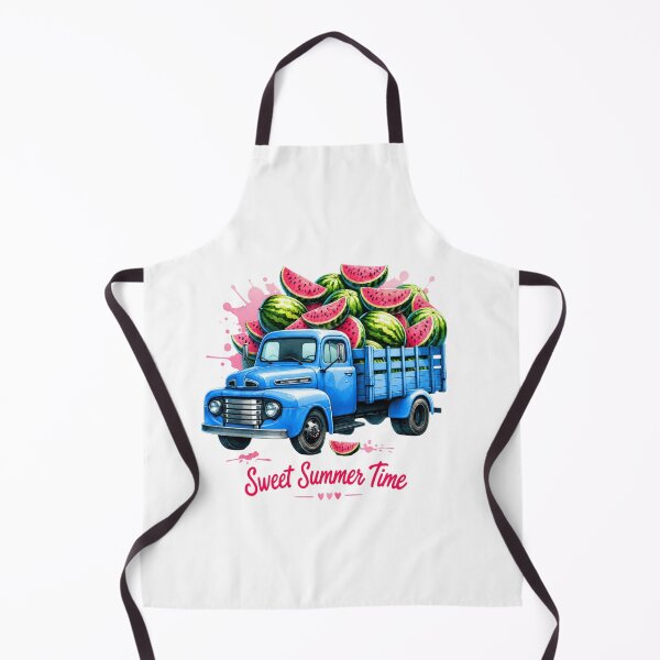Item preview, Sweet Summer Time Watermelon Blue Truck designed and sold by Thread&Fable.