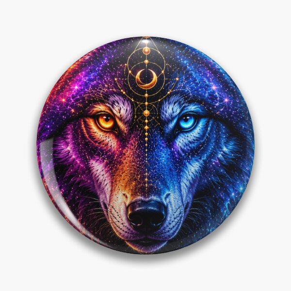 Item preview, Cosmic Galaxy Wolf - Sacred Geometry Spirit Animal designed and sold by Staillim33.