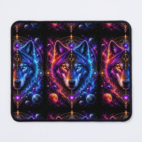 Item preview, Cosmic Galaxy Wolf - Sacred Geometry Spirit Animal designed and sold by Staillim33.