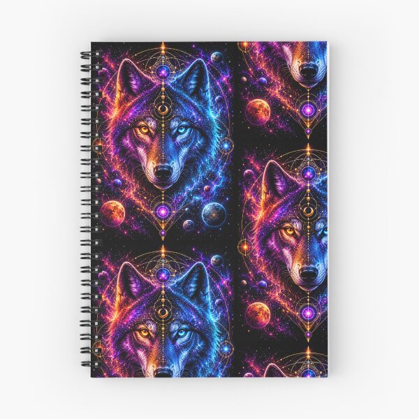 Item preview, Cosmic Galaxy Wolf - Sacred Geometry Spirit Animal designed and sold by Staillim33.