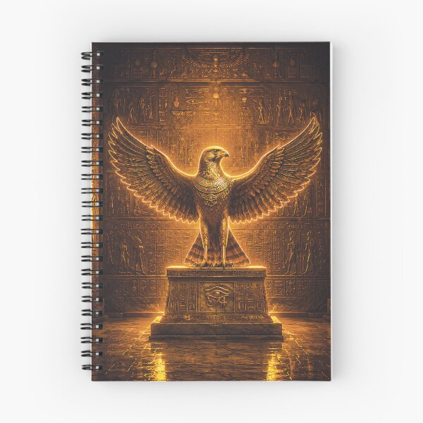 Item preview, Mystical Golden Egyptian Horus Falcon designed and sold by ZahraaStudio.