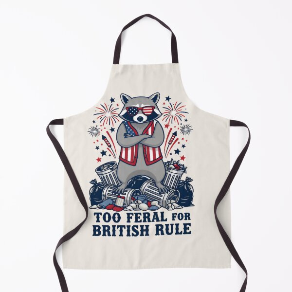 Item preview, Too Feral For British Rule Raccoon Shirt – Funny Patriotic Trash Panda T-shirt designed and sold by ZyxDes.