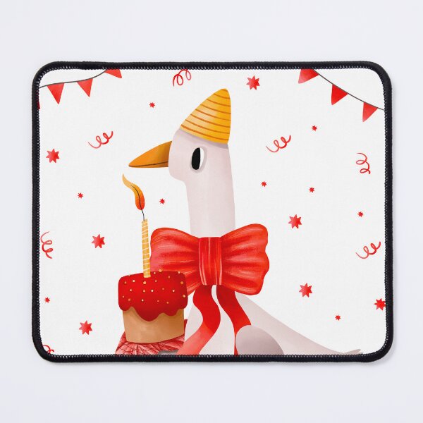 Item preview, Cute Birthday Goose with Cake Illustration designed and sold by the-myro.