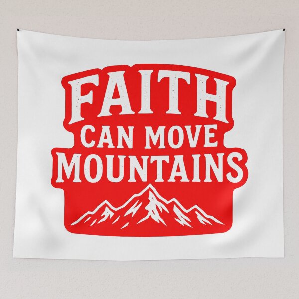 Item preview, Matthew 17:20 Faith Can Move Mountains designed and sold by plushism.