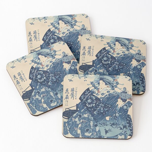 Item preview, Elegant Geisha With Flowers | Japanese Art designed and sold by GammaRay.