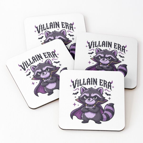 Item preview, Villain Era Raccoon Sticker — Funny Raccoon Gift Cute Animal Sticker for Laptop Water Bottle designed and sold by TheCosyCarriage.