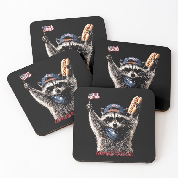 Item preview, funny 4th of july Racoon designed and sold by KillianGrantM.