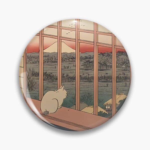 Item preview, Shrine Visit in Autumn Fields | Cat Art designed and sold by GammaRay.