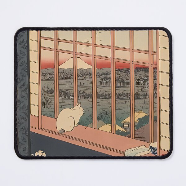 Item preview, Shrine Visit in Autumn Fields | Cat Art designed and sold by GammaRay.