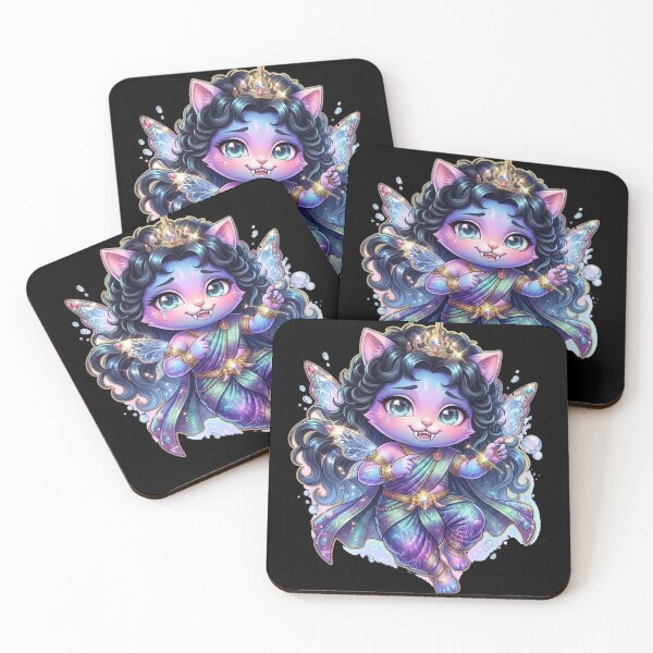 Item preview, Cute Cat Fairy Princess Fantasy Chibi Art designed and sold by ChaEmm_Studio.