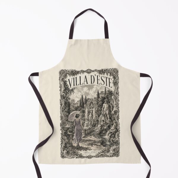 Item preview, Villa d'Este, Tivoli, Italy [Wood Engraving] designed and sold by elektronen.