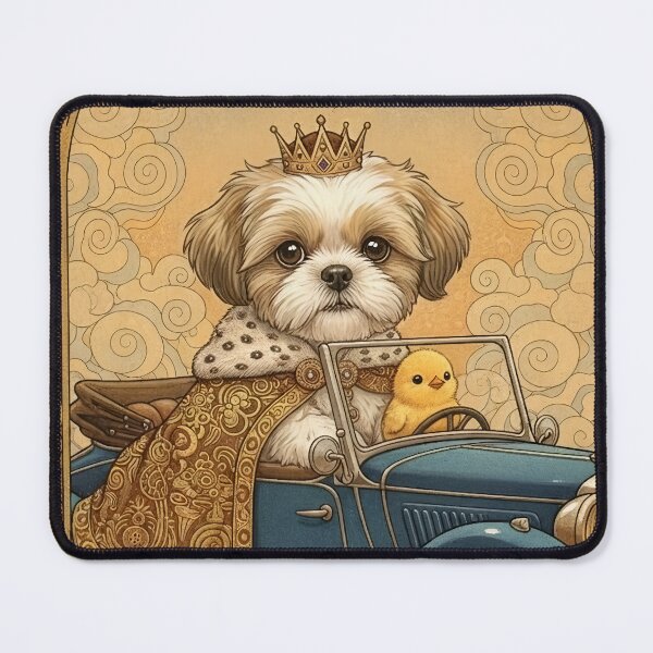 Item preview, Shih Tzu Prince And His Buddy Chick designed and sold by Black Cat Matters.
