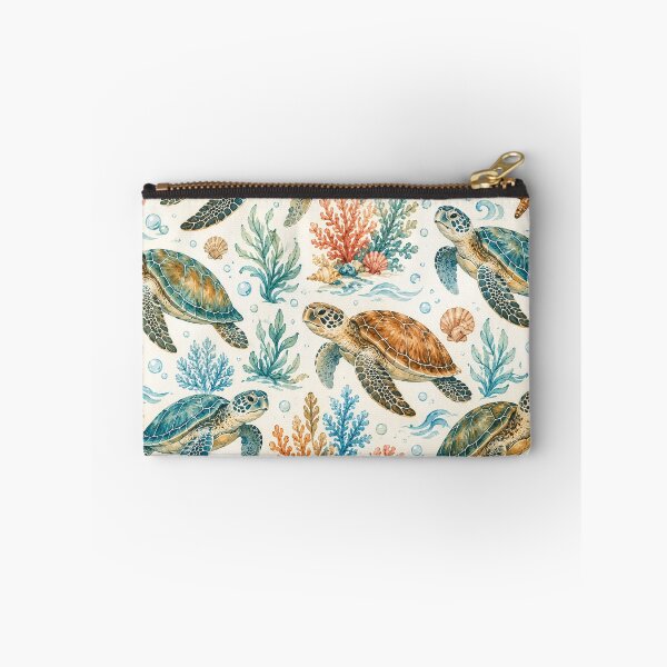 Item preview, Sea Turtle Ocean Pattern | Tropical Coral Reef & Beach Life Seamless Design designed and sold by RJACreative.