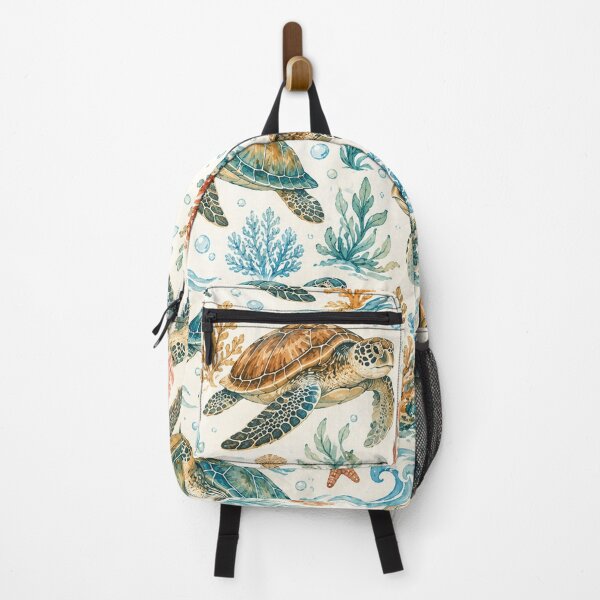 Item preview, Sea Turtle Ocean Pattern | Tropical Coral Reef & Beach Life Seamless Design designed and sold by RJACreative.