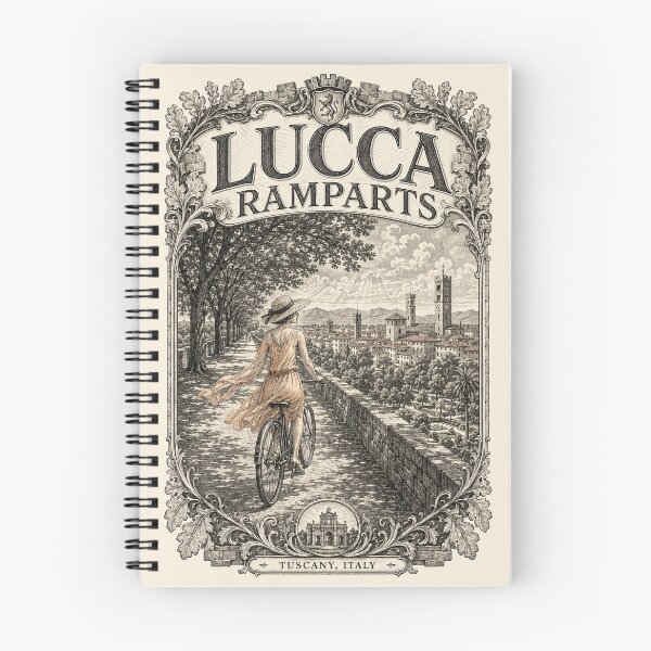 Item preview, Lucca Ramparts, Tuscany, Italy [Wood Engraving] designed and sold by elektronen.