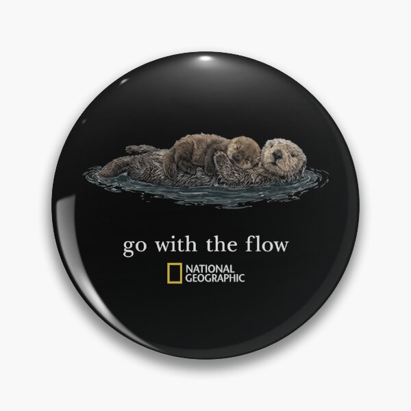 Item preview, Otter Go With The Flow Cute Ocean Wildlife Classic T-Shirt designed and sold by LillyCustomTees.
