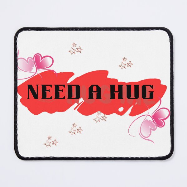 Item preview, Need A Hug Cute Heart Sticker | Kawaii Love Quote Gift designed and sold by PawFusionArt.