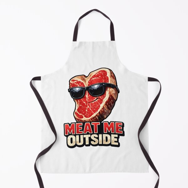 Item preview, MEAT ME OUTSIDE - Funny BBQ Grill Dad Shirt designed and sold by shirthappens8.