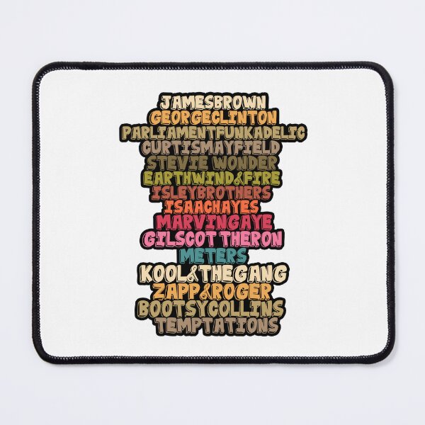 Item preview, Funk Music Legends Colorful Typography Design designed and sold by hilaryqvmargie.