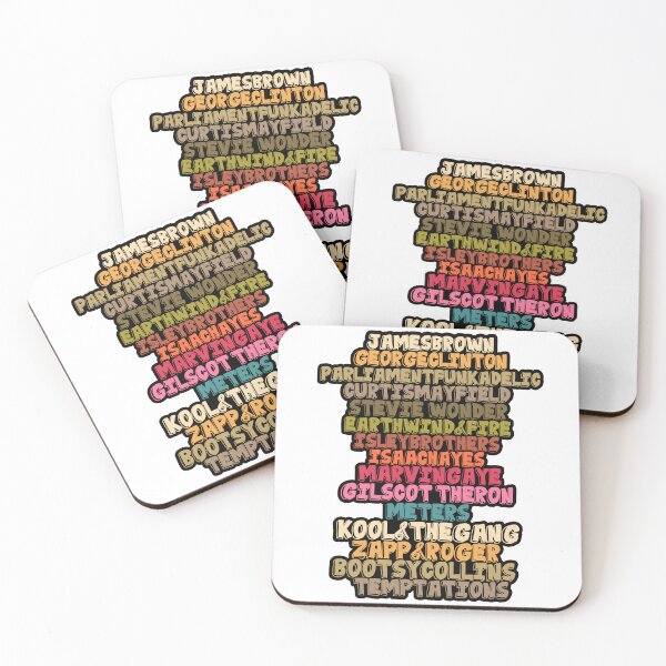 Item preview, Funk Music Legends Colorful Typography Design designed and sold by hilaryqvmargie.