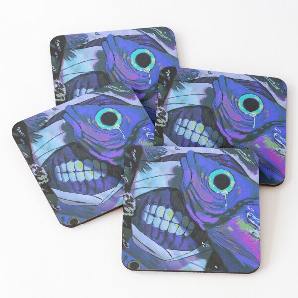 Item preview, Neon Fish Skull designed and sold by AlonaHandrys.