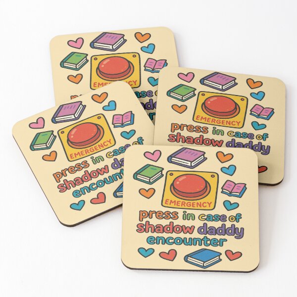 Item preview, Press In Case of Shadow Daddy Encounter Funny Romantasy Reader Design designed and sold by BookedAndDesign.