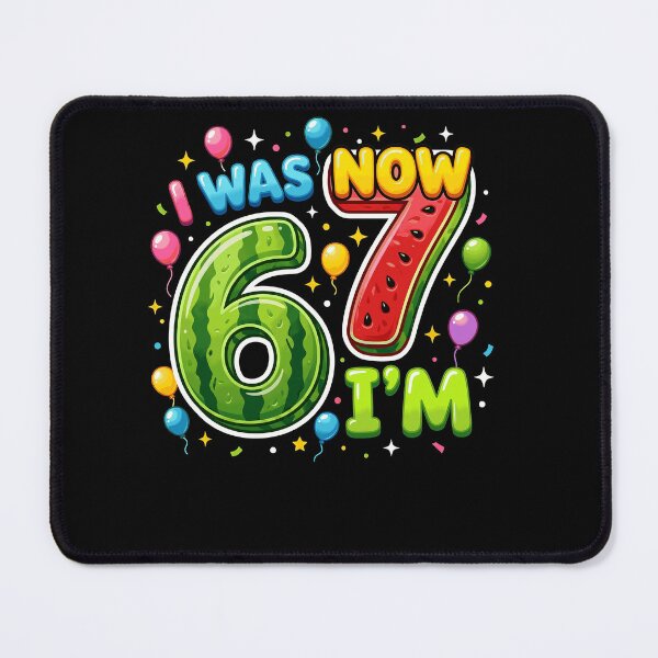 Item preview, I was 6 Now I'm 7 7th Birthday Watermelon Summer Fruit Kids designed and sold by Littermin.
