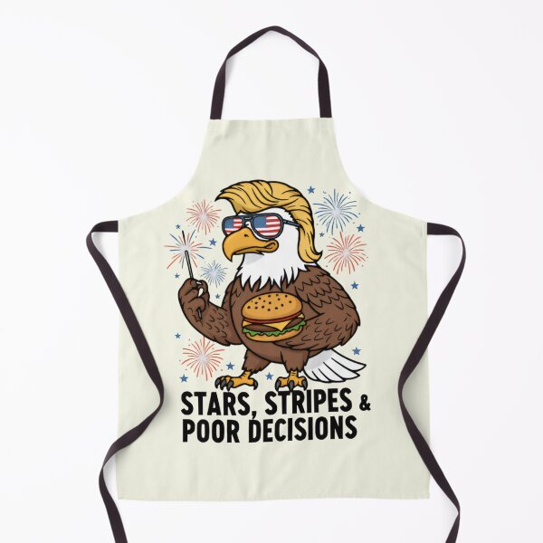 Item preview, Stars Stripes & Poor Decisions Bald Eagle Shirt – Funny Patriotic Eagle T-shirt designed and sold by ZyxDes.